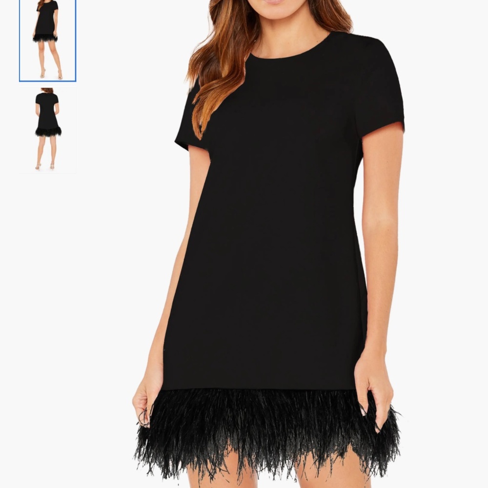LIKELY Marulla Feather Trim Dress, size 4